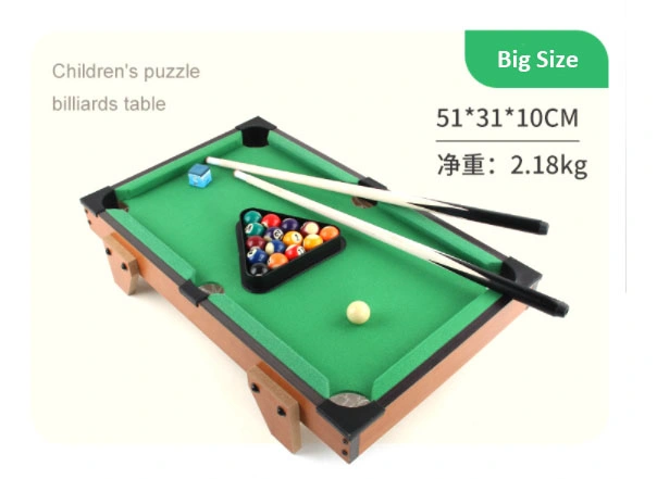 High Quality Indoor Games Desktop Sport Games Wooden Mini Billiards Table for Children