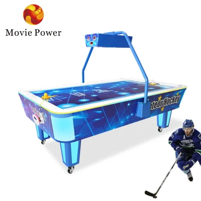 Table de hockey sur air de jeux interactifs à 2 joueurs à jetons pour les ventes